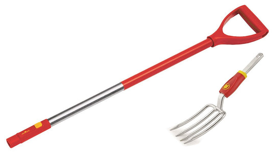 WOLF-Garten LUGM Multi-Change® Hand Fork 7.5cm & ZMAD Aluminium D-Grip Handle (80cm) WolfOnline