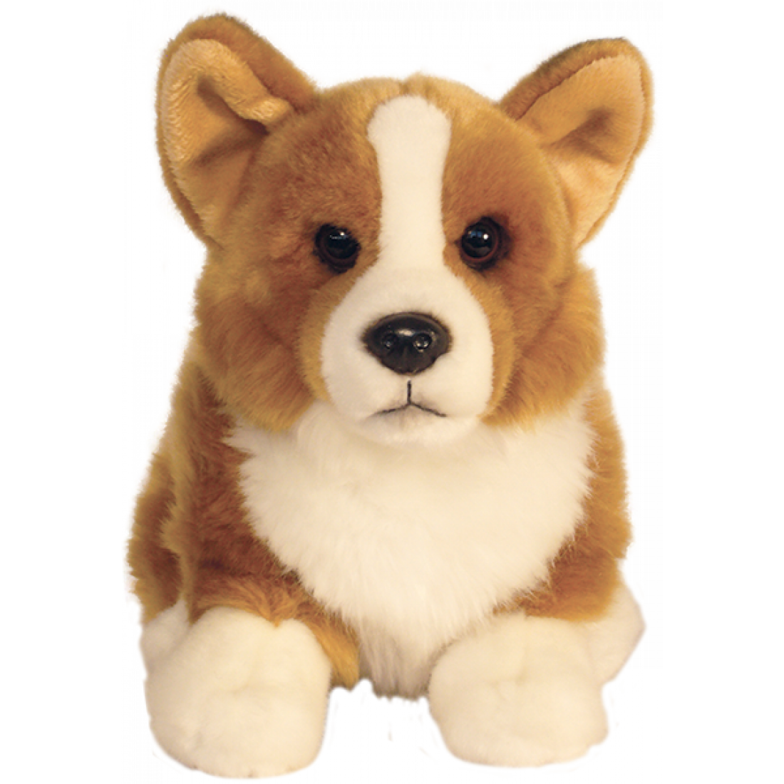 Faithful Friends Welsh Corgi soft toy with realistic plush coat sitting upright.