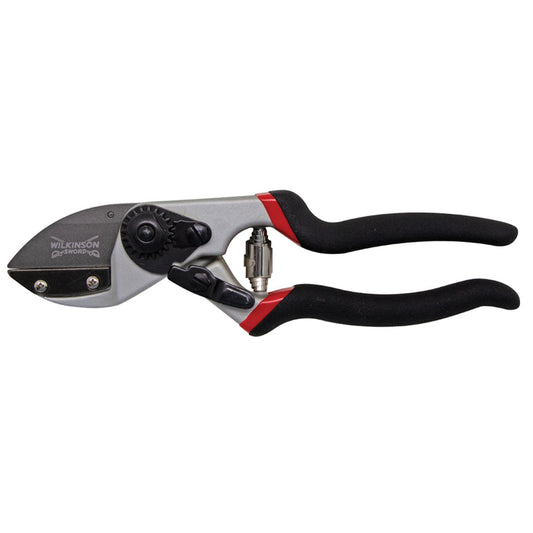 Wilkinson Sword Razorcut Pro Anvil Pruners with SK3 Japanese steel blade, zinc alloy anvil and drop-forged aluminium handles.