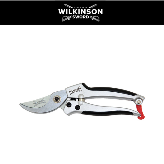 Wilkinson Sword Deluxe Boxed Bypass Pruners with precision bypass blades and ergonomic handles presented in a premium gift box