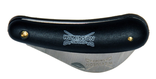 Wilkinson Sword folding pruning knife closed for safe storage