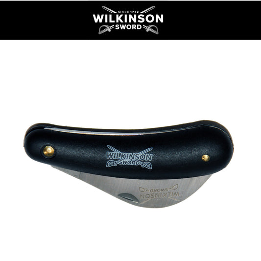 Wilkinson Sword folding pruning knife closed for safe storage