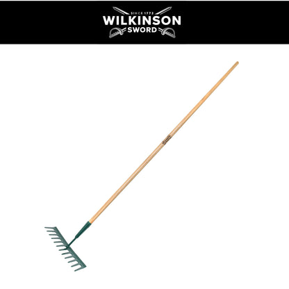 Wilkinson Sword carbon steel garden rake levelling soil