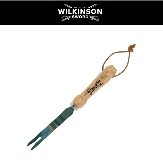 Carbon steel weed grubber for removing deep-rooted garden weeds