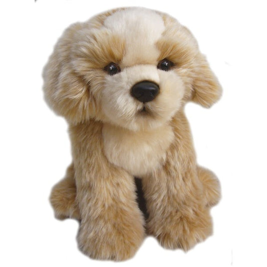 Faithful Friends Shih-Tzu soft toy with golden and beige plush fur sitting upright.