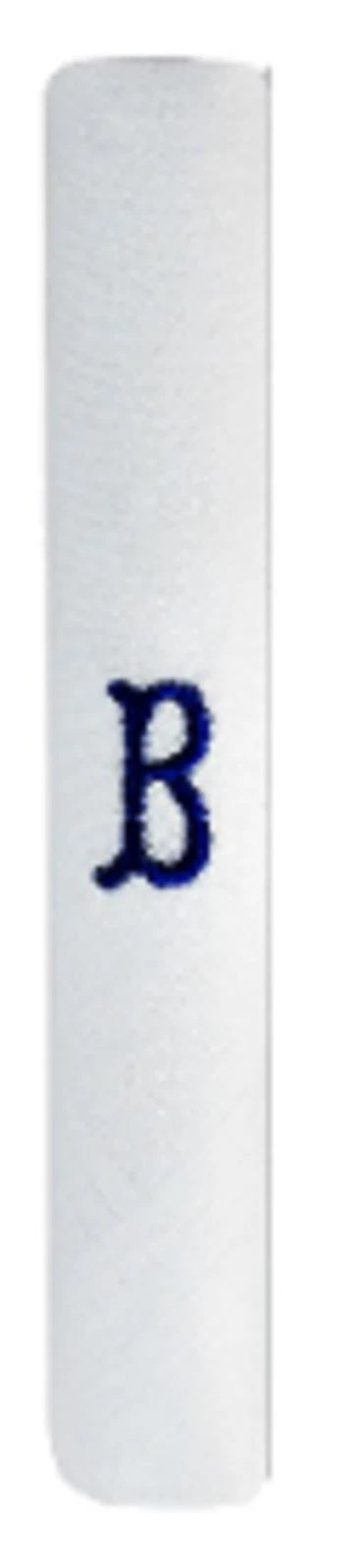 Men’s 100% Cotton Handkerchiefs – Box of 3 – White with Navy Initial