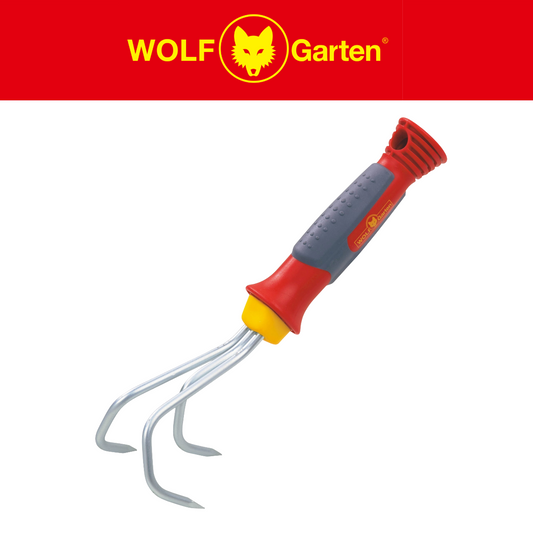 WOLF-Garten KA2K Hand Grubber – 3-Tine Fixed Handle Cultivator for Soil Breaking & Aerating Wolfonline