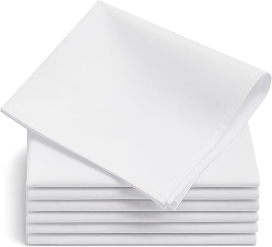 100% Cotton Handkerchiefs – Men’s White Hankies (Unboxed) – Pack of 3,6 or 12 | Soft, Classic, Quality Gift