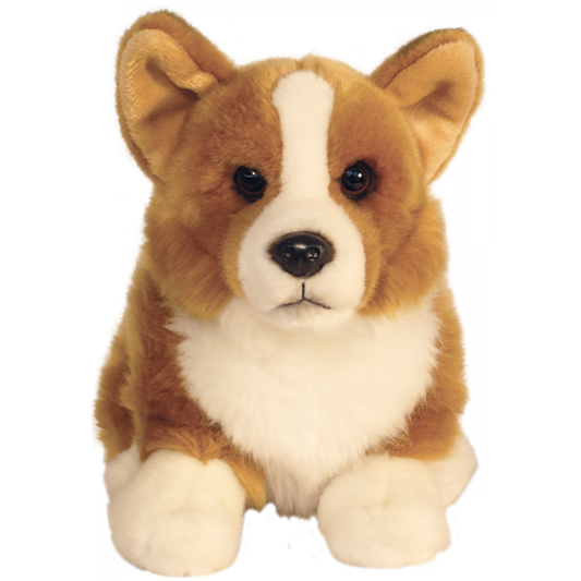 Faithful Friends Welsh Corgi soft toy with realistic plush coat sitting upright.