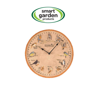 12 Inch Birdberry Wall Clock – Weather Resistant Indoor & Outdoor Garden Clock