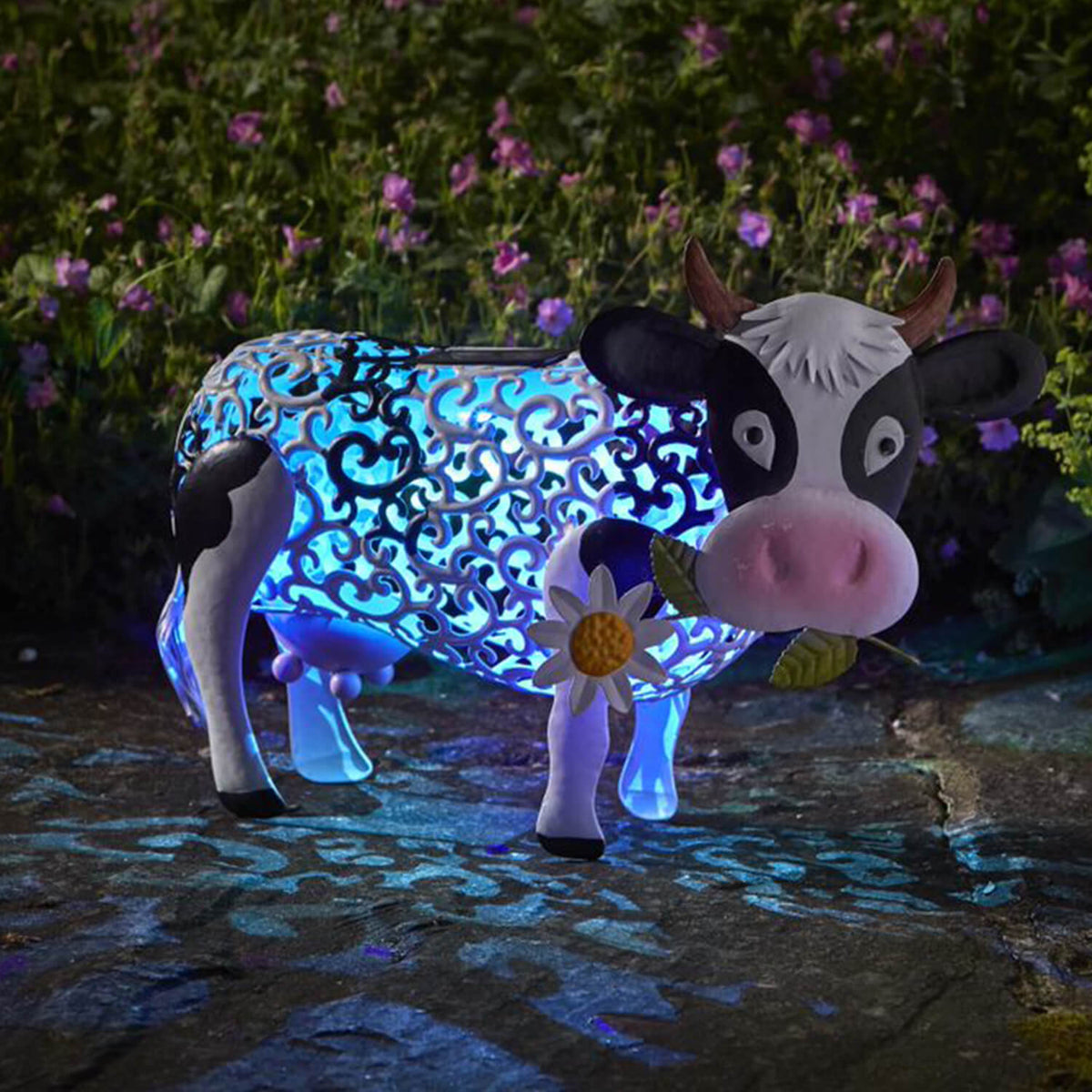 Smart Garden Solar Daisy The Cow Silhouette Light Garden Light Figure Ornament
