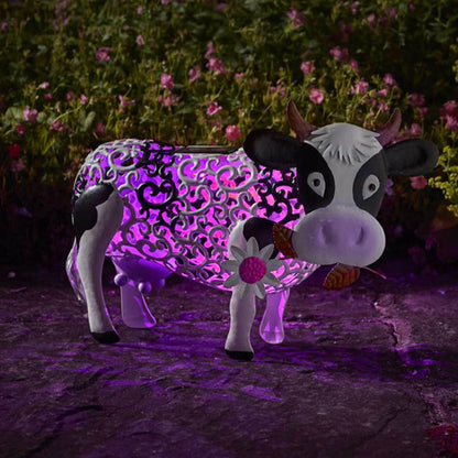 Smart Garden Solar Daisy The Cow Silhouette Light Garden Light Figure Ornament