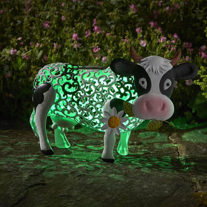 Smart Garden Solar Daisy The Cow Silhouette Light Garden Light Figure Ornament