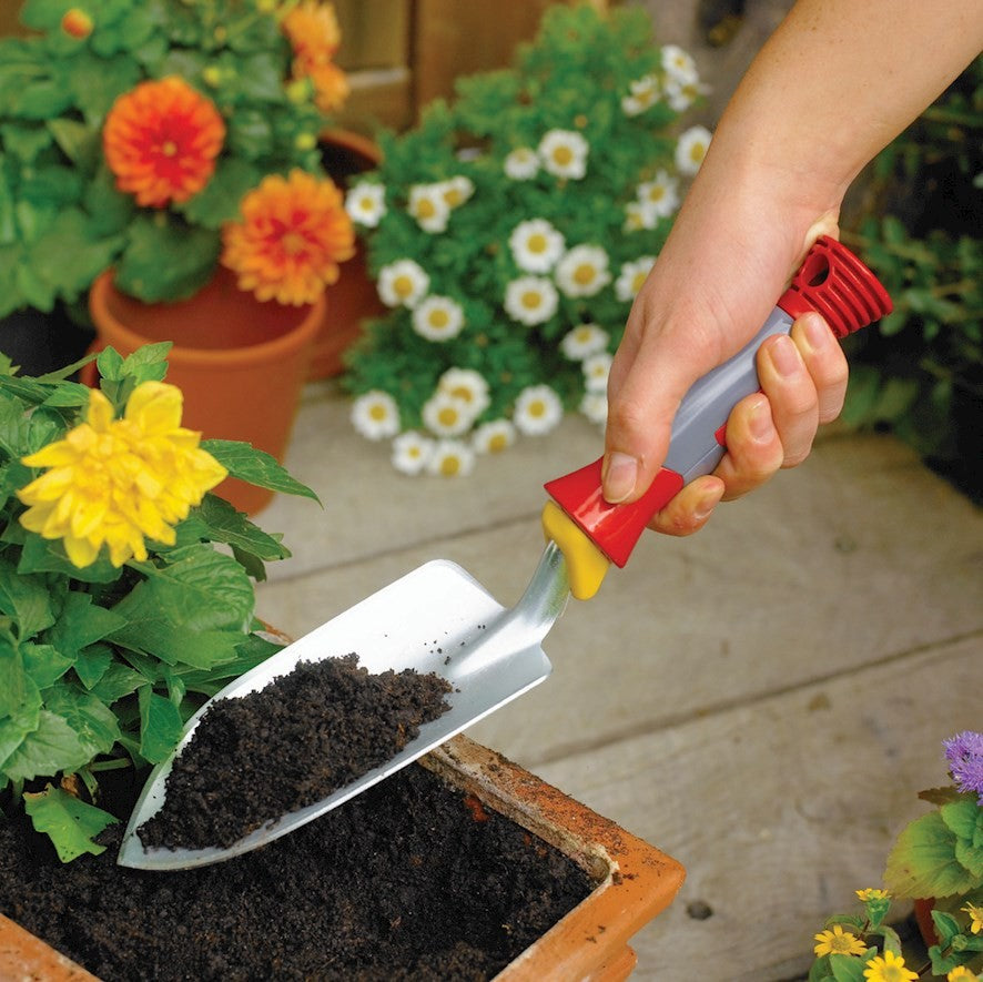 WOLF-Garten LU2K Wide Trowel 7cm – Ergonomic Fixed Handle Planting & Transplanting Tool Wolfonline