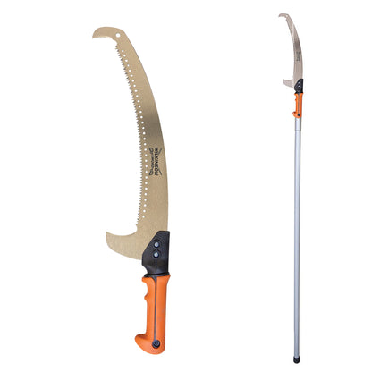 Wilkinson Sword Telescopic Tree Branch Saw with long reach handle for pruning overhead branches on a white background
