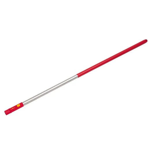 Wolf-Garten ZMI15 142 cm lightweight aluminium handle with red ergonomic grip, compatible with Multi-Change® garden tools."